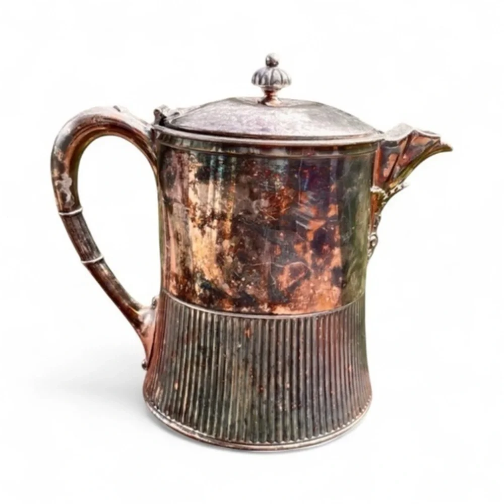 ANTIQUE ROGERS BROS MERIDEN B. COMPANY SILVERPLATE TEAPOT Pitcher